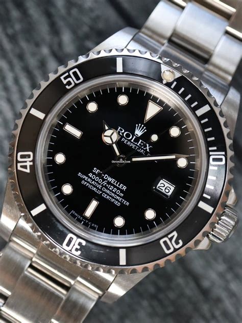 chrono24 rolex sea dweller 16600|rolex sea dweller price guide.